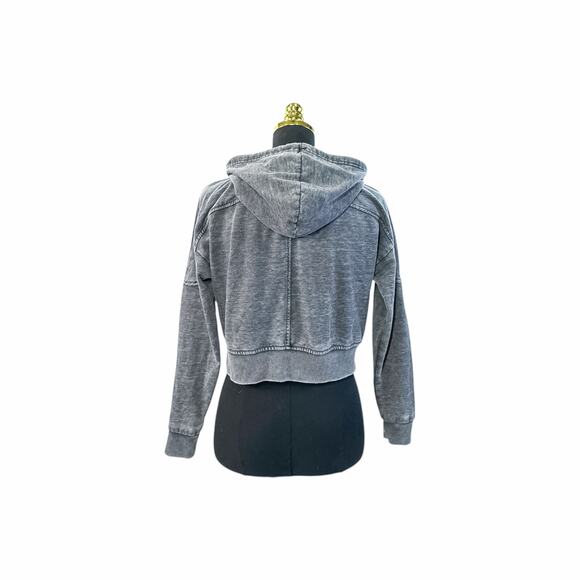 Balance Collection Grey Cropped Hoodie - Size Small - Picture 4 of 7